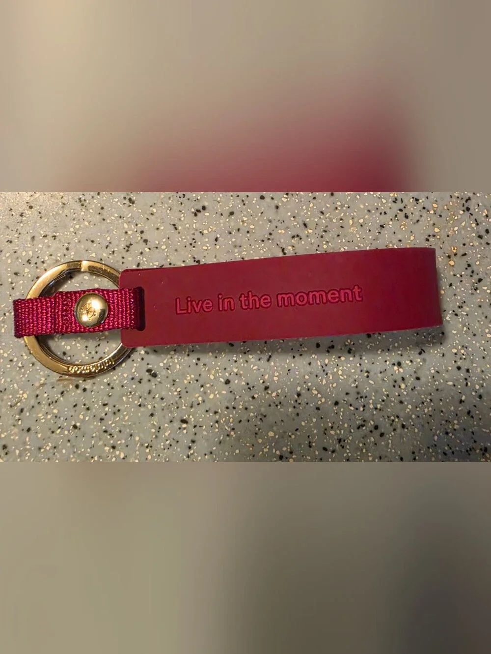 lululemon Silicone Keychain